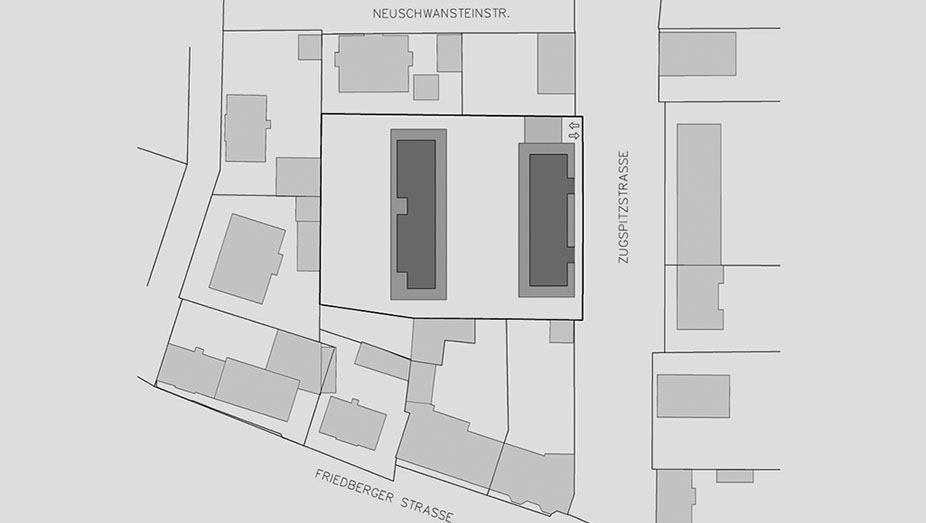 Ein herrliches, weitläufiges Grundstück im Herzen Hochzolls, des beliebten Augsburger Stadtteils, wurde so entwickelt, dass dort Lebensräume ges
