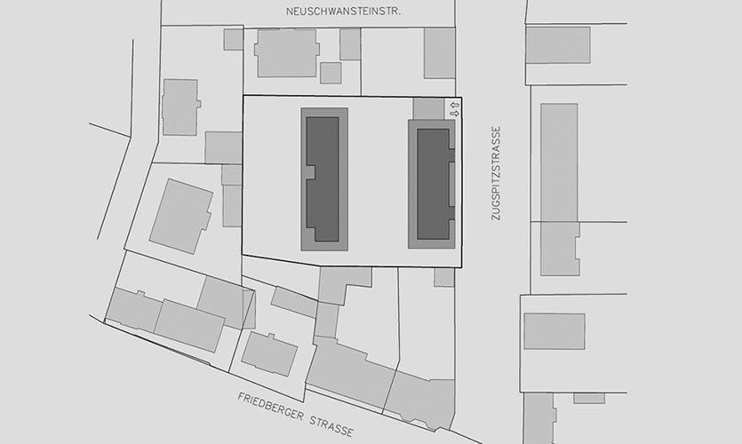 Ein herrliches, weitläufiges Grundstück im Herzen Hochzolls, des beliebten Augsburger Stadtteils, wurde so entwickelt, dass dort Lebensräume ges